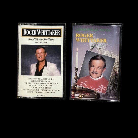 Roger Whittaker Cassette Tapes Set - Best Loved Ballads Vol. 1 & Christmas With - Picture 1 of 3